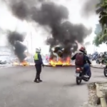 Protesto bloqueia trecho da Avenida Recife na Zona Oeste da cidade