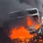 Ônibus é incendiado em ação criminosa na BR-101, no Recife