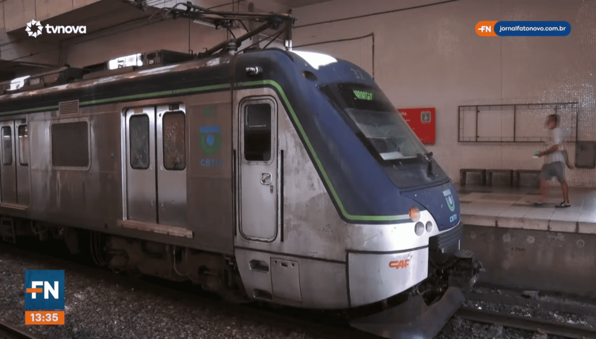 Linha Sul do Metrô do Recife para pela segunda vez em três dias após falha elétrica